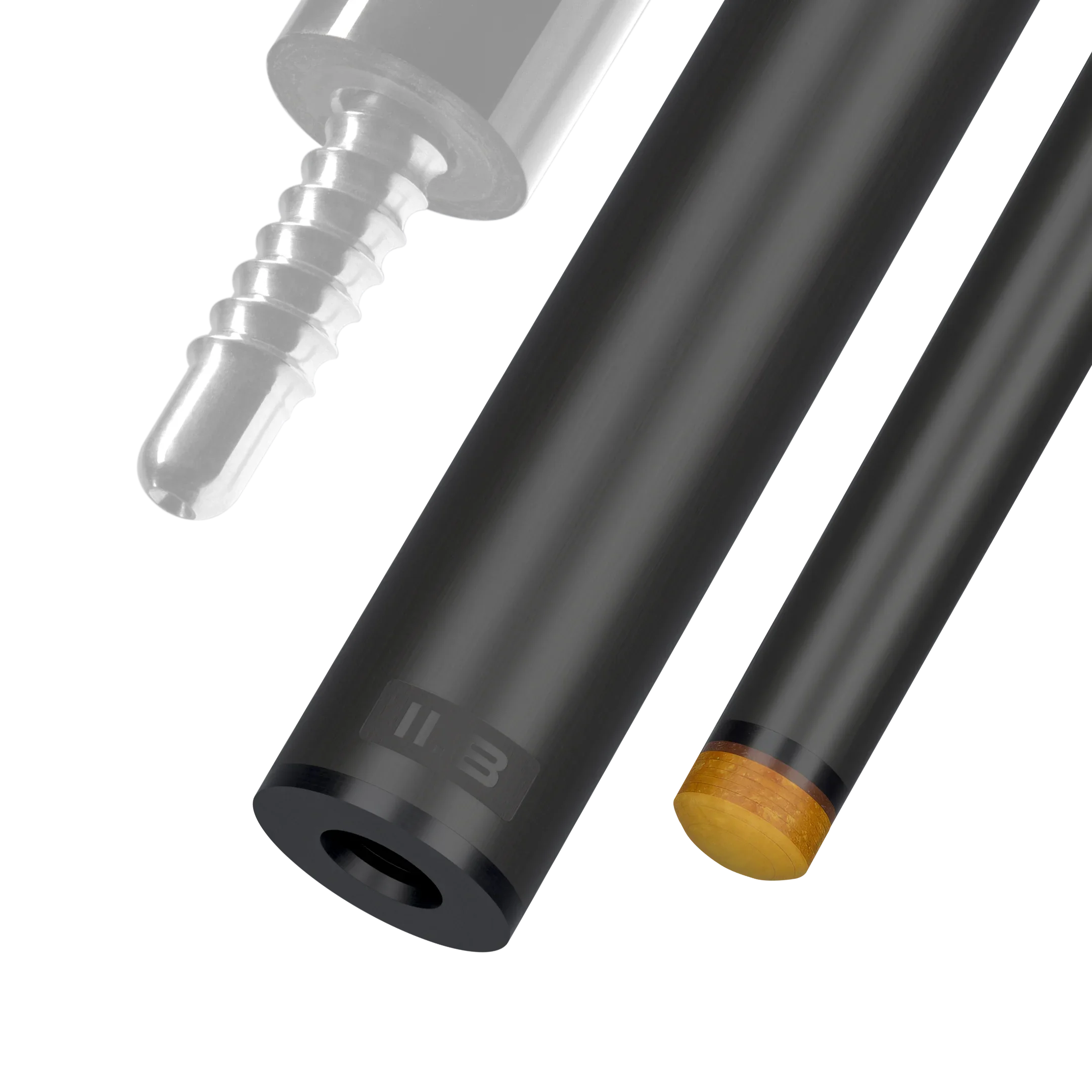 Predator REVO 11.8 mm carbon fiber pool shaft for radial joint black vault plate