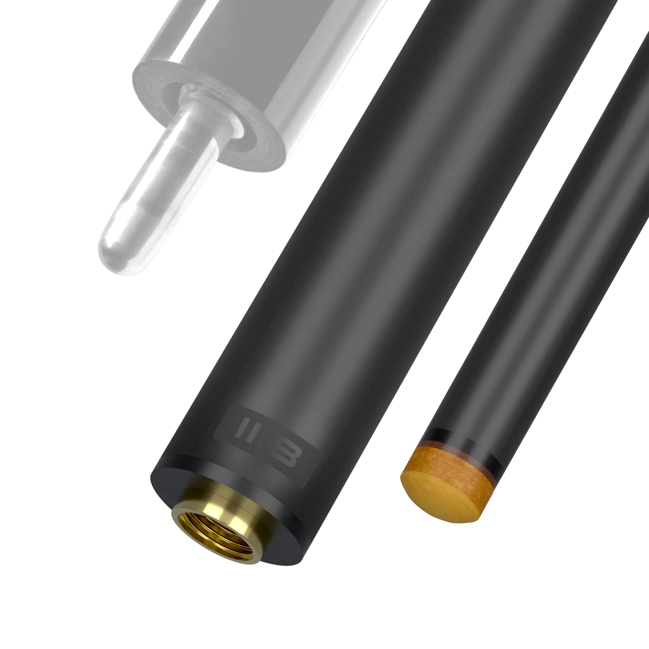 Predator REVO 11.8 mm carbon fiber pool shaft for uni-loc black vault plate