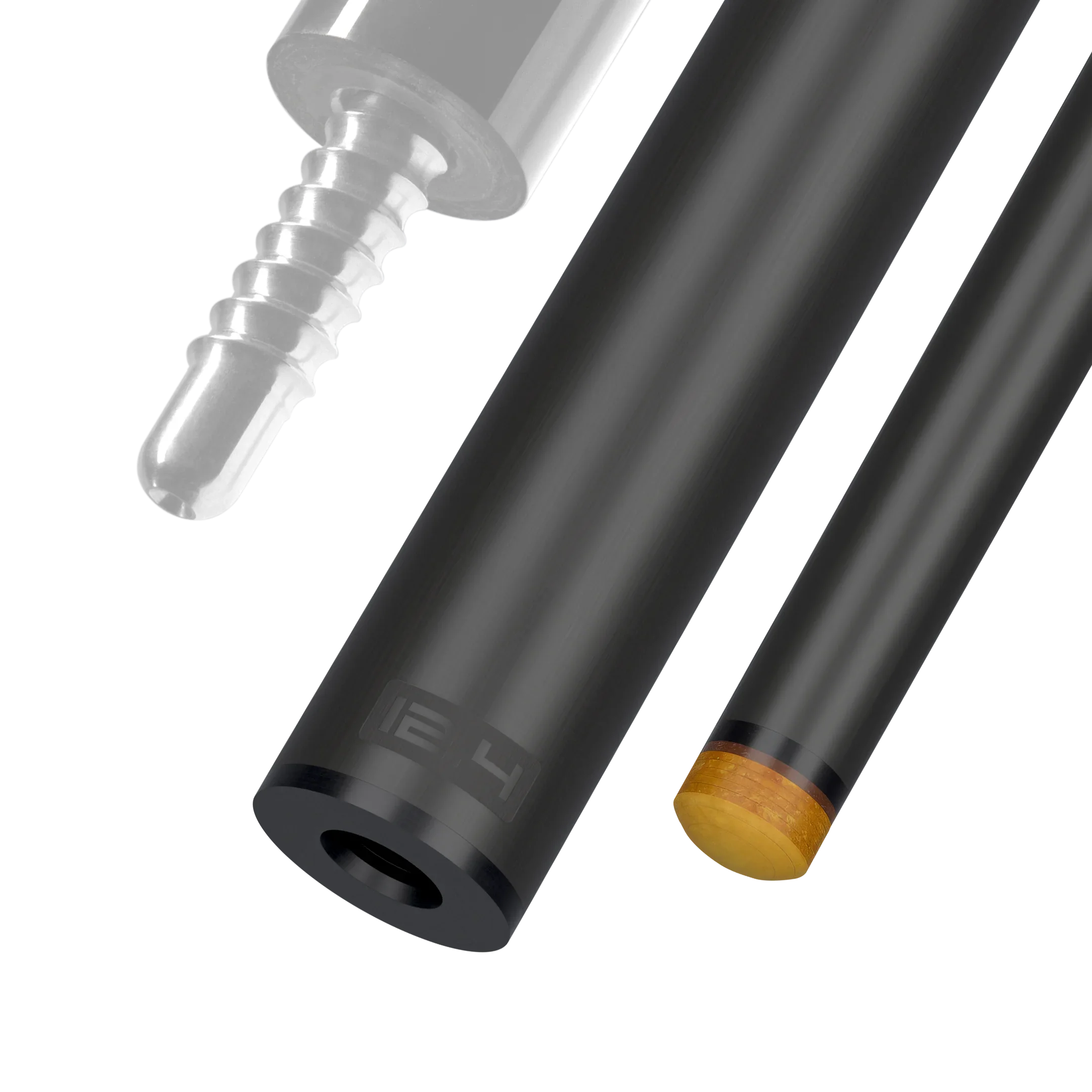 Predator REVO 12.4 mm carbon fiber pool shaft for radial joint black vault plate