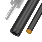 Predator REVO 12.4 mm carbon fiber pool shaft for radial joint black vault plate