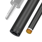 Predator REVO 12.4 mm carbon fiber pool shaft for radial joint white vault plate