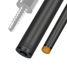 Predator REVO 12.9 mm carbon fiber pool shaft for radial joint black vault plate