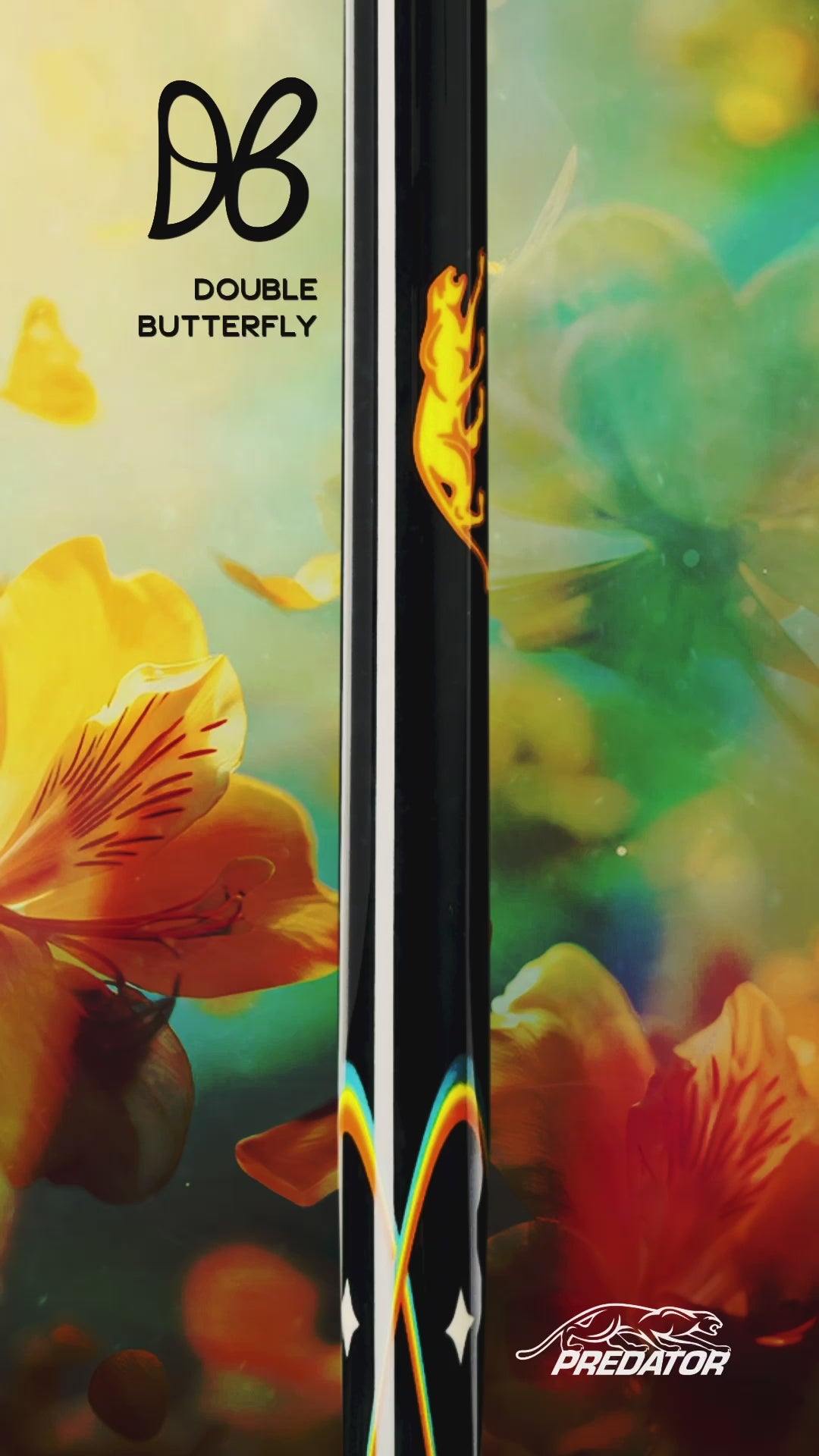 Predator Limited Edition Double Butterfly Pool Cue - No Wrap