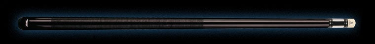 Glossy black retired pool cue