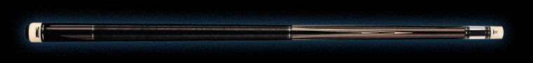 Glossy brown and beige retired pool cue