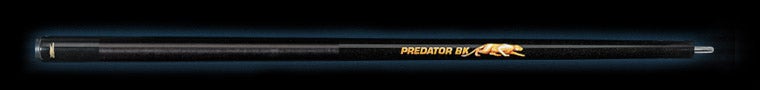 Black pool cue with 'Predator' branding