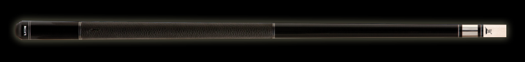 Black ikon pool cue with textured black wrap