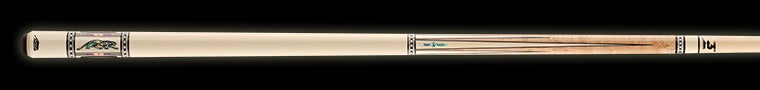 Pale wood and ivory pool cue